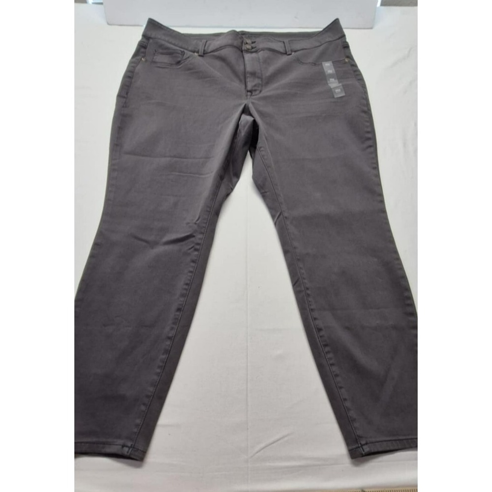 NWOT M jeans‎ by Maurice women's plus size dark gray short jeans, High Rise 24W